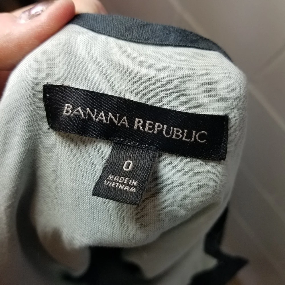 Banana Republic green shorts romper